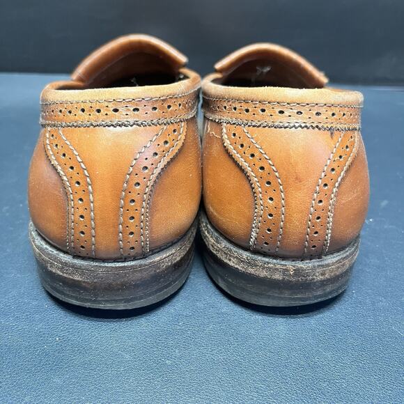Allen Edmonds Bridgeton Shoes Mens Size 8.5 E Brown Leather Tassel Loafers USA main image 8